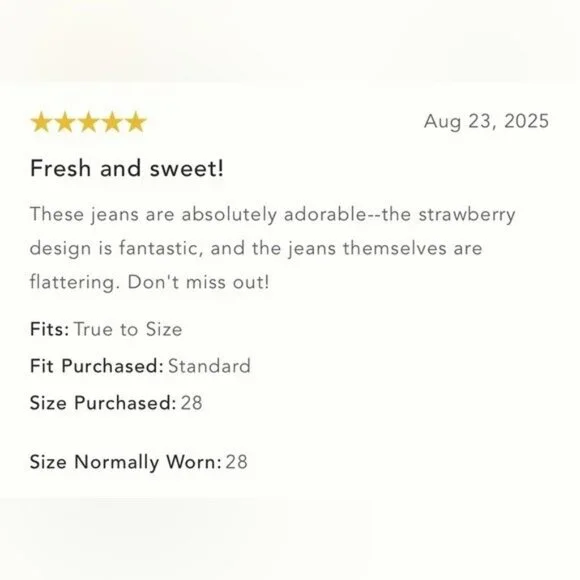 NWT Size 27- Maeve Wide-Leg Jeans Strawberry Embroidered (NWT US$ 158) - Picture 14 of 16